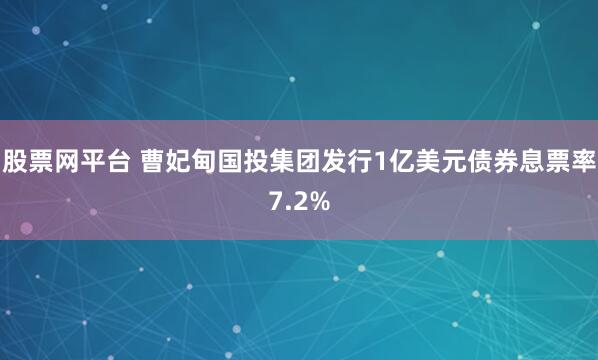 股票网平台 曹妃甸国投集团发行1亿美元债券息票率7.2%