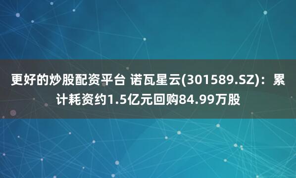 更好的炒股配资平台 诺瓦星云(301589.SZ)：累计耗资约1.5亿元回购84.99万股